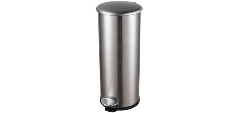 Poubelle à pédale 'the zinc', 20 litres, argent