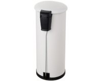 Poubelle à pédale 'the zinc', 20 litres, blanc