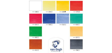 ROYAL TALENS Van Gogh Kit d'aquarelle, set de 12