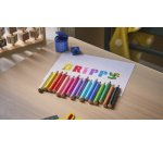 FABER-CASTELL Crayon de couleur Grippy, étui carton de 6