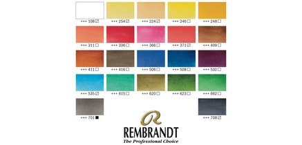 ROYAL TALENS REMBRANDT Kit aquarelle, godets