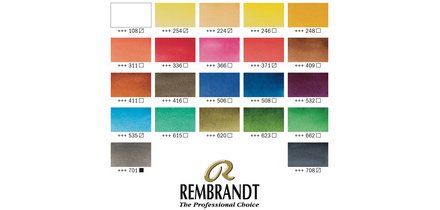 ROYAL TALENS REMBRANDT Kit aquarelle, godets