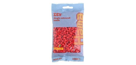 Hama Perles à repasser midi, sachet, rouge moyen