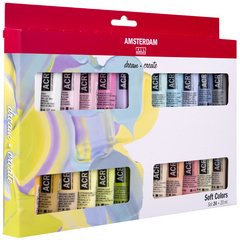 ROYAL TALENS Peinture acrylique AMSTERDAM Couleurs douces