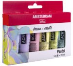 ROYAL TALENS Peinture acrylique AMSTERDAM Pastel, 6 x 20 ml