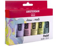 ROYAL TALENS Acrylverf AMSTERDAM Pastel, 6 x 20 ml