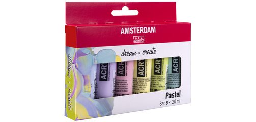 ROYAL TALENS Peinture acrylique AMSTERDAM Pastel, 6 x 20 ml