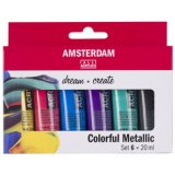 ROYAL TALENS Peinture acrylique AMSTERDAM Colorful Metallic