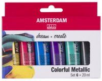 ROYAL TALENS Verf acryl AMSTERDAM Kleurrijk Metaalachtig