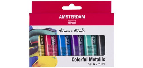 ROYAL TALENS Peinture acrylique AMSTERDAM Colorful Metallic