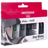 ROYAL TALENS Peinture acrylique AMSTERDAM, set de gris