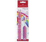FABER-CASTELL Kit d'écriture Licorne, 3 pièces, rose
