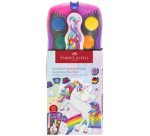 FABER-CASTELL Boîte de peinture CONNECTOR Licorne, 12 coul.