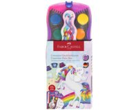 FABER-CASTELL Boîte de peinture CONNECTOR Licorne, 12 coul.