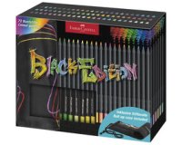 FABER-CASTELL Kleurpotlood Black Edition, oprolbaar etui
