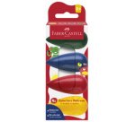 FABER-CASTELL Craie de cire Poire, étui en carton de 4