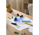 FABER-CASTELL Craie de cire Poire, étui en carton de 4