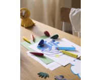 FABER-CASTELL Craie de cire Doigt, étui en carton de 6