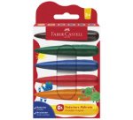 FABER-CASTELL Craie de cire Doigt, étui en carton de 6