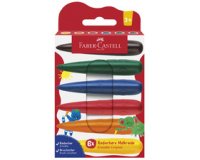 FABER-CASTELL Craie de cire Doigt, étui en carton de 6