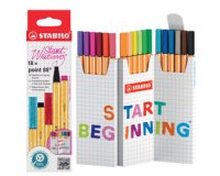 Feutre fin point 88, set zigzag de 18 pièces