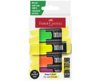 FABER-CASTELL Mini-surligneur TXTLNR, étui en carton de 4