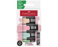 FABER-CASTELL Mini-surligneur TXTLNR Pastel, étui de 8