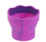 FABER-CASTELL Gobelet CLIC & GO, vert marbré