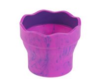 FABER-CASTELL Gobelet CLIC & GO, vert marbré