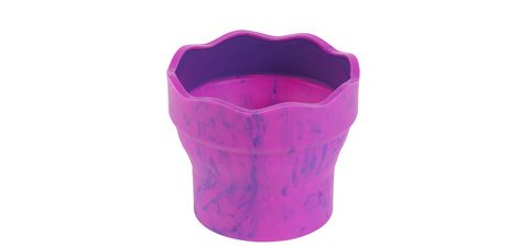 FABER-CASTELL Gobelet CLIC & GO, vert marbré