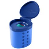 FABER-CASTELL Taille-crayon avec réservoir Grippy, bleu