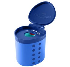 FABER-CASTELL Taille-crayon avec réservoir Grippy, bleu