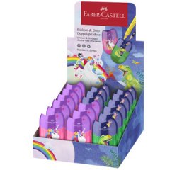 FABER-CASTELL Taille-crayon 'Dino/Licorne', en présentoir