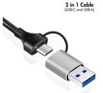 Adaptateur réseau Ethernet USB vers RJ45, gris