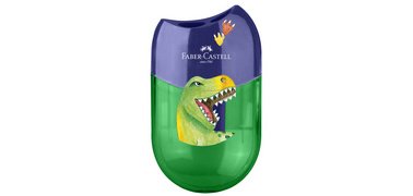 FABER-CASTELL Taille-crayon 2 trous 'Licorne', rose/violet