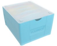 Fichedoos 'Flashbox' startpakket, pastelblauw