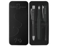 FABER-CASTELL Set de stylos POLY BALL/PEN, noir