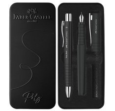 FABER-CASTELL Set de stylos POLY BALL/PEN, noir