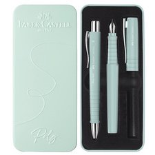 FABER-CASTELL Set de stylos POLY BALL/PEN, caribic blue