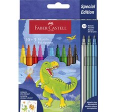 FABER-CASTELL Feutre Dino, étui en carton 10+3