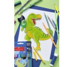 FABER-CASTELL Dino Marker, cardboard case 18+6
