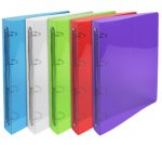 Classeur à anneaux, PP, 4 anneaux, A4, assorti