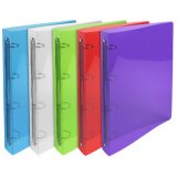 Classeur 4 anneaux 30 mm polypropylène Crystal - A4 maxi - Couleurs assorties