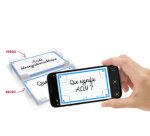 Boîte à fiches 'Flashbox', non équipé, bleu pastel