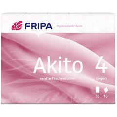 Fripa Mouchoir Akito, 4 couches, extra blanc, pack de 30