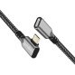 Rallonge USB 3.2 Gen2,, boîtier alu, 1 m, noir/gris