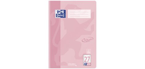 Cahier Touch pastel, A4, linéature 27, corail