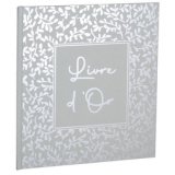 Livre d'or 140 pages tranche argent AutentiK - Bleu gris