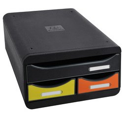 Module de classement Small-Box 3 tiroirs Iderama - Arlequin