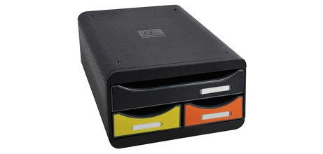 Module de classement Small-Box 3 tiroirs Iderama - Arlequin